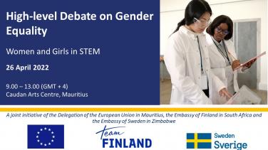 High-level debate on Gender Equality in Mauritius on 26 April 2022