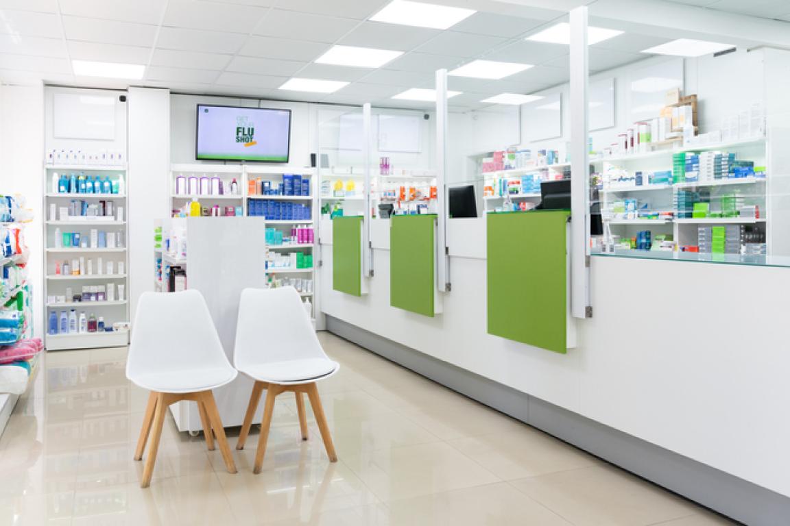 Photo of pharmacy counter
