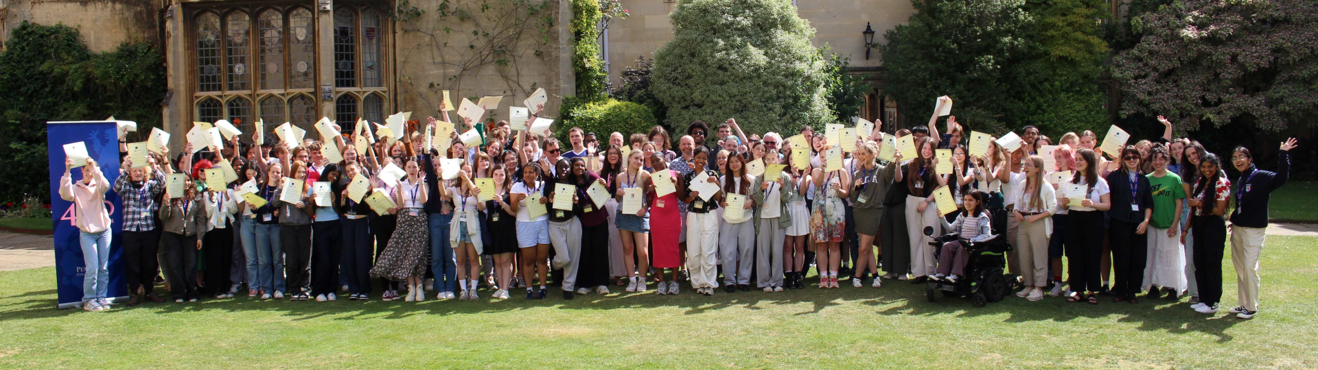 Access Week group holding certificates