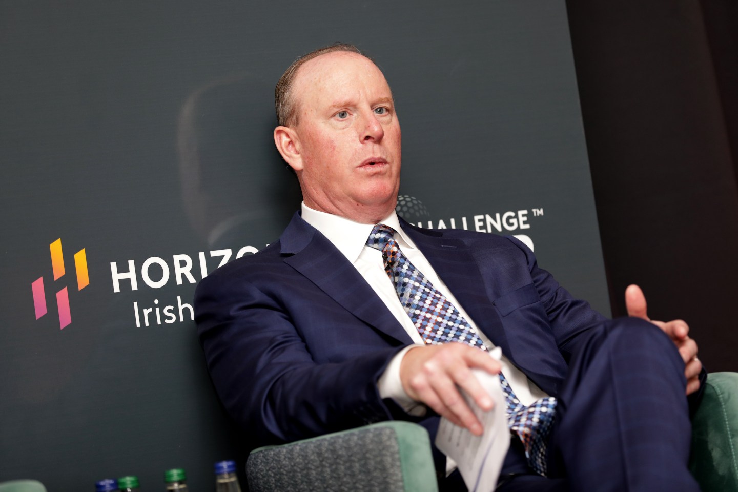 STRAFFAN, IRELAND &#8211; APRIL 25: Tim Walbert, Chairman, President and CEO of Horizon Therapeutics attends the Horizon Irish Open announcement at The K Club on April 25, 2022 in Straffan, Ireland. The K Club to host Horizon Irish Open in 2023, 2025 and 2027. (Photo by Patrick Bolger/Getty Images)