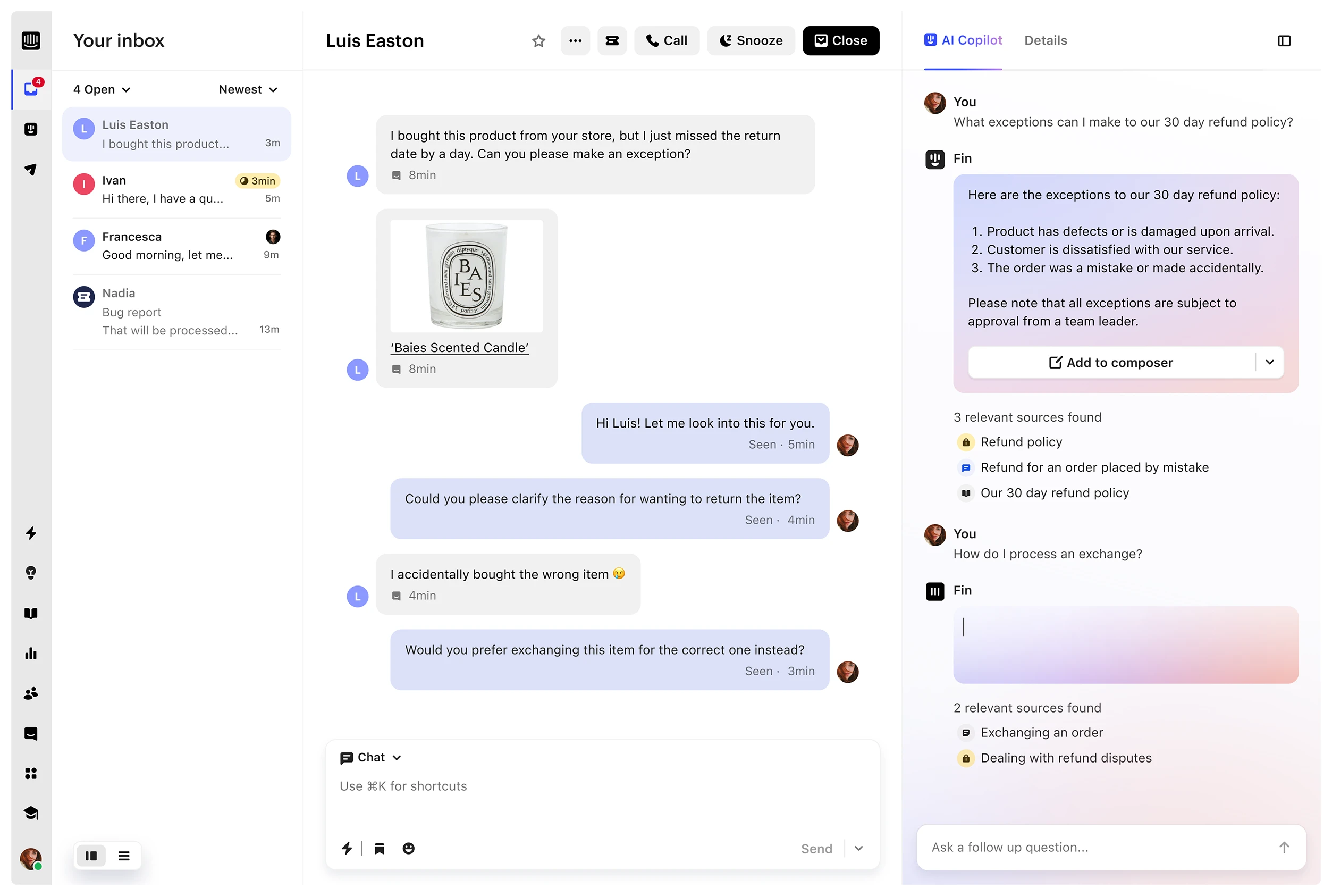 A personal AI assistant for every support agent.