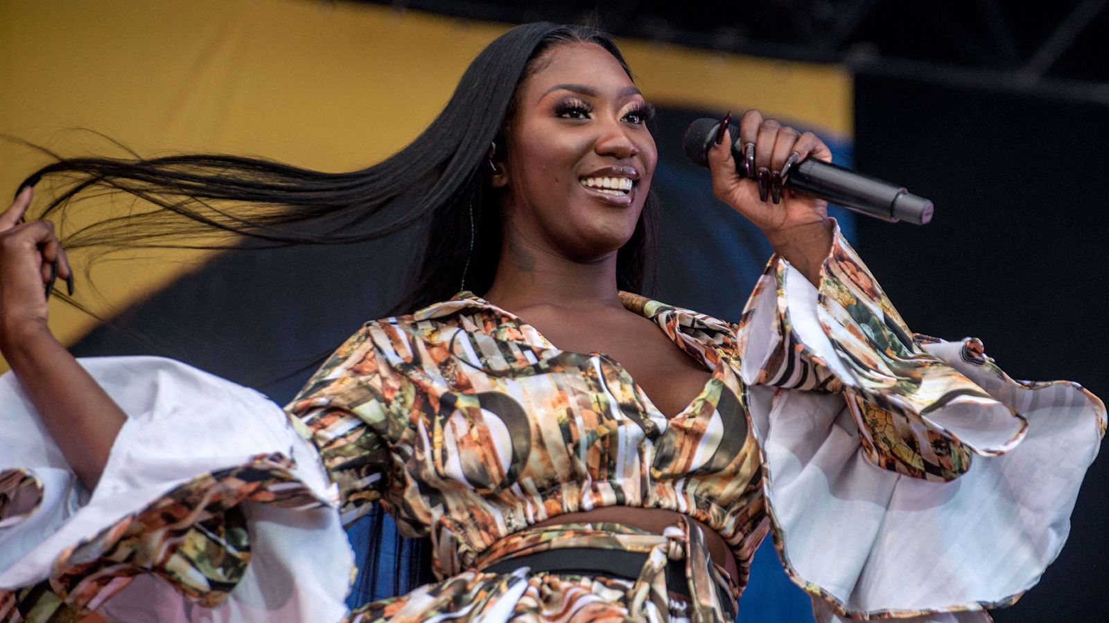 Mandatory Credit: Photo by Prezat Denis/ABACA/Shutterstock (13137198d)
Aya Nakamura performs at the annual Fete de l'Humanite music festival organized by French newspaper L'Humanite in the Paris suburb of La Courneuve, France on September 13, 2019.
Fete De L'Humanite - Concerts, La Courneuve, France - 13 Sep 2019