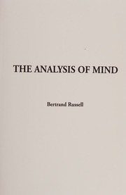 Cover of edition analysisofmind0000bert