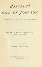 Cover of edition boswellsjohnson01bosw