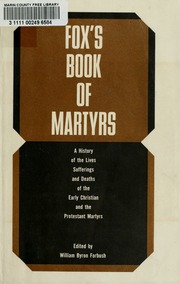 Cover of edition foxsbookofmart1962foxe