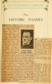 Cover of edition historicthames00belluoft