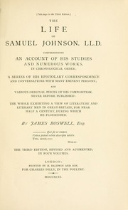 Cover of edition lifeofjohnson01bosw