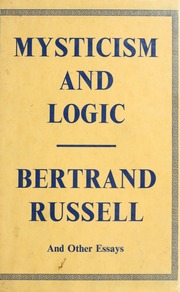 Cover of edition mysticismlogicot00russ