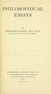 Cover of edition philosophicaless00russ