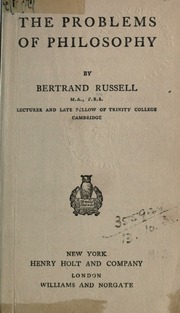 Cover of edition problemsphiloholt00russuoft