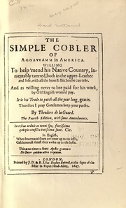 Cover of edition simplecoblerof00wardrich