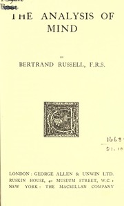 Cover of edition theanalysisofmin00russuoft