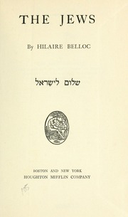 Cover of edition thejews00bell