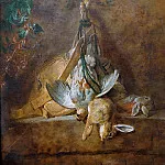 Два зайца, куропатка и ягдташ, Жан-Батист Симеон Шарден