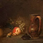 Натюрморт с фруктами и глиняным кувшином, Жан-Батист Симеон Шарден