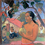 Женщина, держащая плод (), Поль Гоген