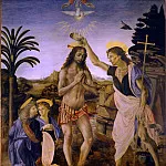 Alessandro Allori - Verrocchio, Leonardo da Vinci - Baptism of Christ