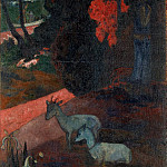 Пейзаж с двумя козами, Поль Гоген