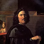 PUSSIN NICHOLAS – Self-portrait, Louvre (Paris)