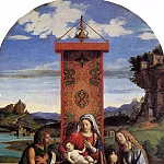 CIMA GIOVANNI BATTISTA, NAMED CIMA DA CONEGLIANO – Madonna and Child with Saints John the Baptist and Mary Magdalene, Louvre (Paris)