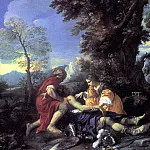 MOLA PIER FRANCESCO – Erminia and Vafrino tend to the wounded Tancred, Louvre (Paris)