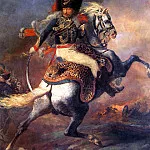 GERICAUD THEODORE – The officer of the horse rangers of the imperial guard, going on the attack, Louvre (Paris)