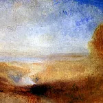 TURNER JOSEPH MALLORD WILLIAM – Landscape with a distant river and a dam, Louvre (Paris)