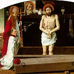 PROVENCAL SCHOOL – New Testament Trinity with the dead Christ, with St. Agricolus and donor, known as the Altar of Bulbona, Louvre (Paris)