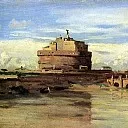 Jean Baptiste Camille Corot – Castle of St. Angela and Tiber in Rome, Louvre (Paris)