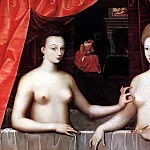 FONTAINBLEY SCHOOL – Gabrielle d’Estre with her sister, Louvre (Paris)