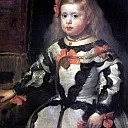 VELAZQEZ DIEGO RODRIGUEZ DE SILVA – Infanta Maria Margarita, daughter of King Philip IV, King of Spain, Louvre (Paris)