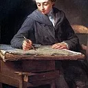 LEPISIE NICOLA BERNARD – Young draftsman , Louvre (Paris)