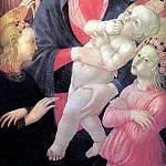 MASTER OF CHRISTMAS CASTELLO – Madonna and child surrounded by four angels, Louvre (Paris)