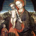 BELLINI IACOPO – Madonna and Child with donor Lionello d′ Este, Louvre (Paris)