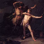 REGNAULT JEAN BATISTE – Education of Achilles by the centaur Chiron, Louvre (Paris)