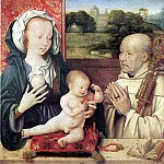 VAN KLEVE JOS – Madonna and Child with a Dominican donor, Louvre (Paris)