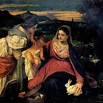 TITIAN – Madonna with a rabbit, Louvre (Paris)