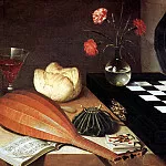 LUBEN BOZHEN – Still life with a chessboard, Louvre (Paris)