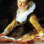 FRAGONARD JEAN HONORE – Learning, Louvre (Paris)