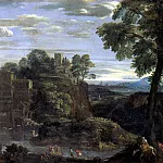 DOMENICHINO – Landscape with the Flight into Egypt, c, Louvre (Paris)