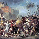 DAVID JACQUES LOUIS – Sabines stopping the battle between the Romans and the Sabines, Louvre (Paris)