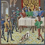 A197L The King of France, John the Good, orders the arrest of Charles the Evil, King of Navarre, Froissart’s Chronicles