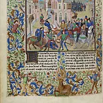 B159L Death of Wat Tyler, leader of the peasant uprising against Richard II, Froissart’s Chronicles