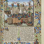 A393R The sea battle of La Rochelle in 1371, Froissart’s Chronicles