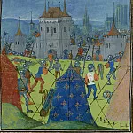 C132R Siege of Roales by English troops in 1387, Froissart’s Chronicles