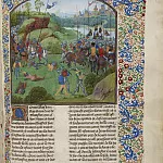 C244R Battle of the Radcot Bridge between the English and the Irish in 1387, Froissart’s Chronicles