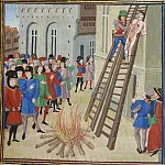 A011R Execution of Hugh Dispenser, a favorite of Edward II, Froissart’s Chronicles