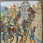 A370L The capture of the French by Châtellerault in 1370, Froissart’s Chronicles