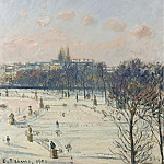 The Garden of Tuileries, Snow Effect, 1900, Камиль Писсарро