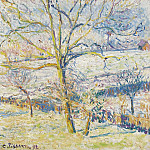 Big Nut-Tree, the Frost at Eragny, 1892, Камиль Писсарро